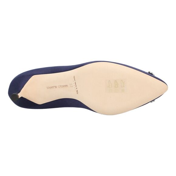 Manolo Blahnik Hangisi 050 Pump Blue - Picture 6 of 6